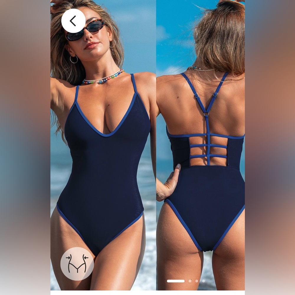 NWT Tummy Control Ladder Back One Piece